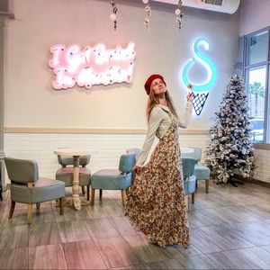 Maxi dress salopette